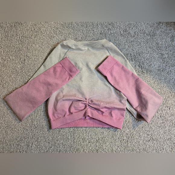 Gymshark Adapt Ombre Seamless Longsleeve Crop Gym Athletic - Picture 2 of 7